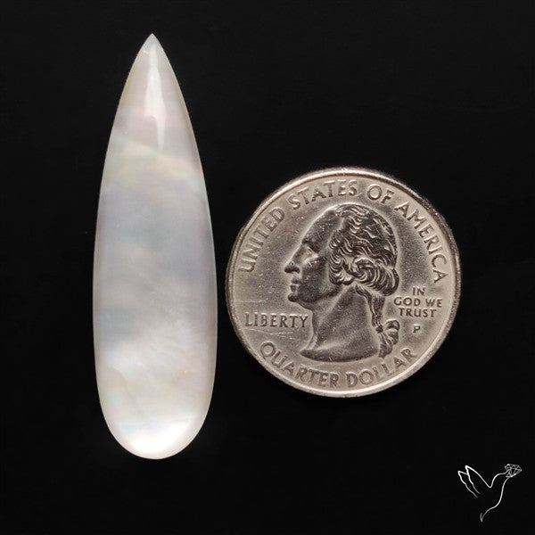 Himalayan Quartz And Mother of Pearl Doublet