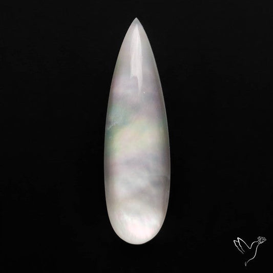 Himalayan Quartz And Mother of Pearl Doublet