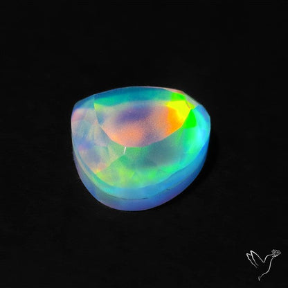 Portrait Cut Crystal And Aurora Opal Doublet