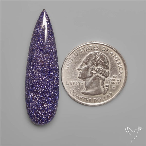 Himalayan Quartz And Blue Goldstone Doublet