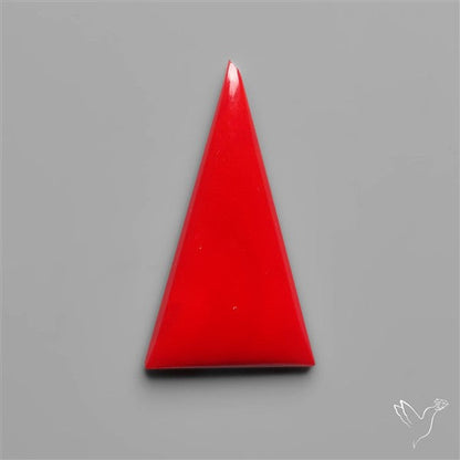 Red Rosarita Gold Slag Cabochon