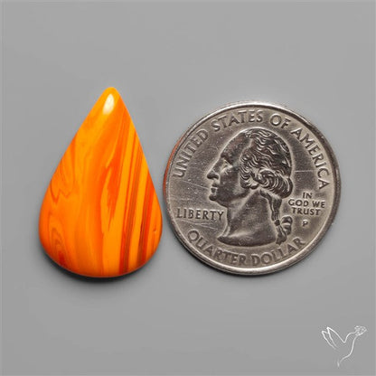 Red Rosarita Gold Slag Cabochon