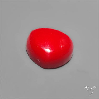 Red Rosarita Gold Slag Cabochon