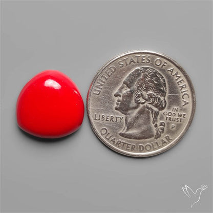 Red Rosarita Gold Slag Cabochon