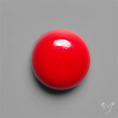 Red Rosarita Gold Slag Cabochon
