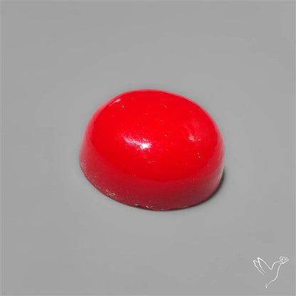 Red Rosarita Gold Slag Cabochon