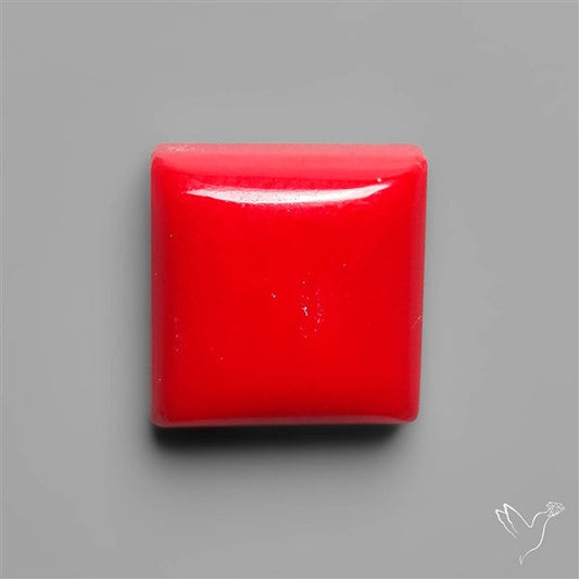 Red Rosarita Gold Slag Cabochon
