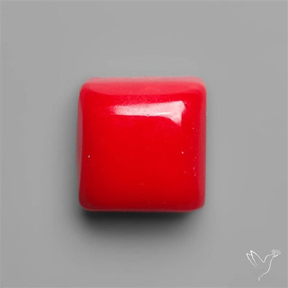 Red Rosarita Gold Slag Cabochon