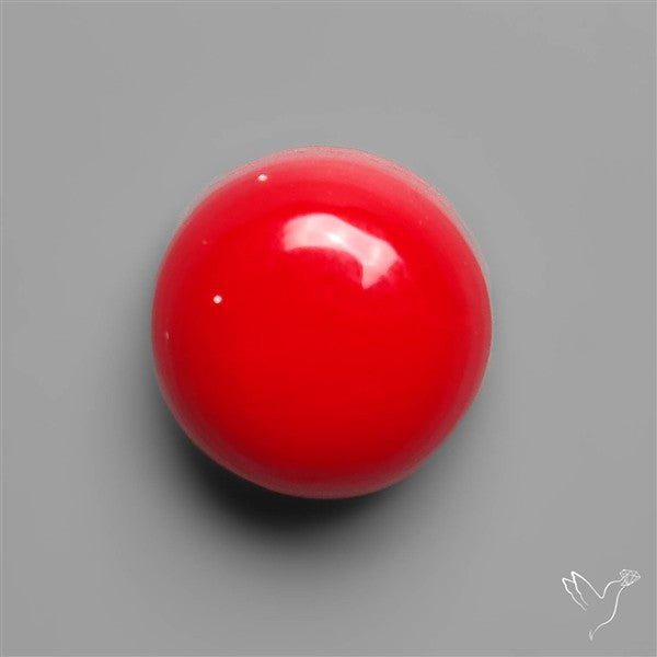 Red Rosarita Gold Slag Cabochon