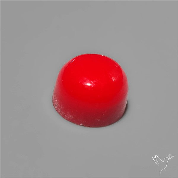 Red Rosarita Gold Slag Cabochon
