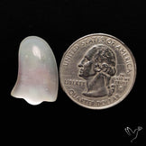 Himalayan Quartz With Mother Of Pearl Ghost Carving Doublet