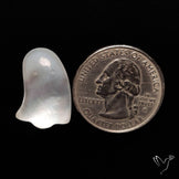 Himalayan Quartz With Mother Of Pearl Ghost Carving Doublet