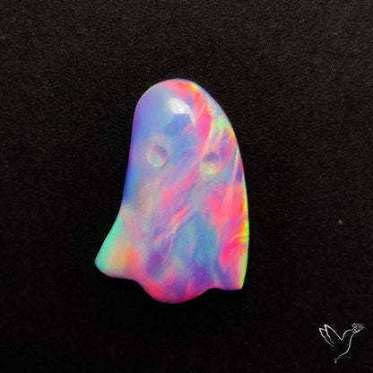 Aurora Opal Ghost Carving Solid