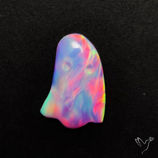 Aurora Opal Ghost Carving Solid