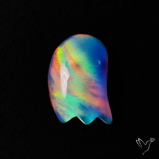 Aurora Opal Doublet Ghost Carving