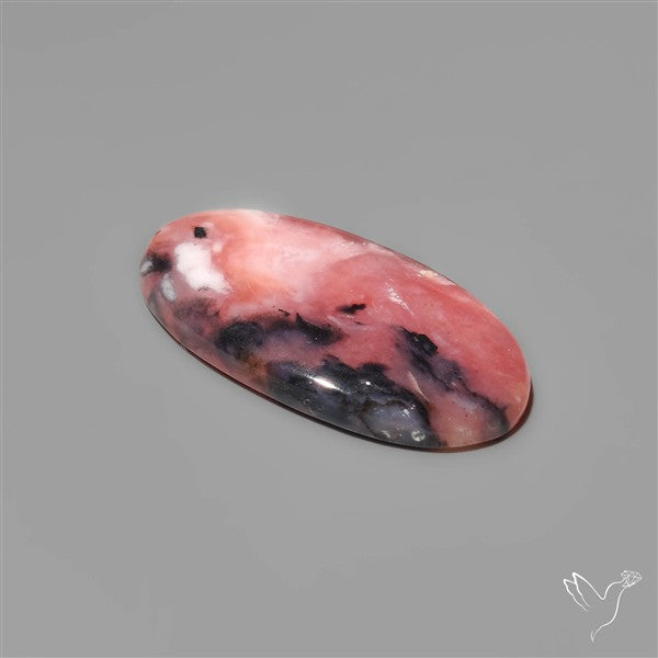 Peruvian Pink Opal with Dendrite Cabochon