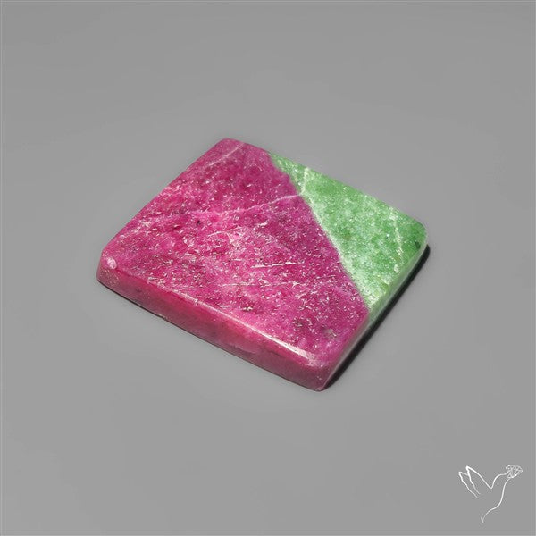 Flashy Ruby In Zoisite Cabochon