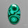 Chrysocolla In Malachite Cabochon