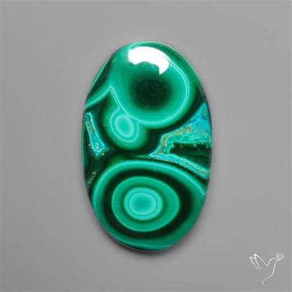 Chrysocolla In Malachite Cabochon