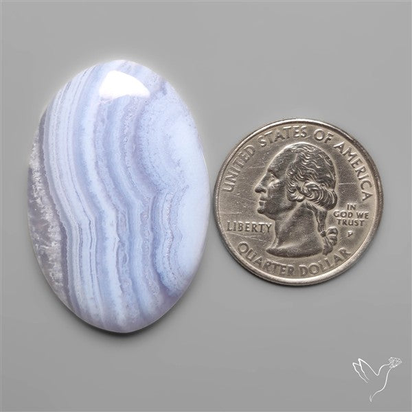 Blue Lace Agate Cabochon