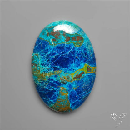 Chrysocolla In Shattuckite Cabochon
