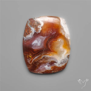 Mexican Fire Agate Cabochon