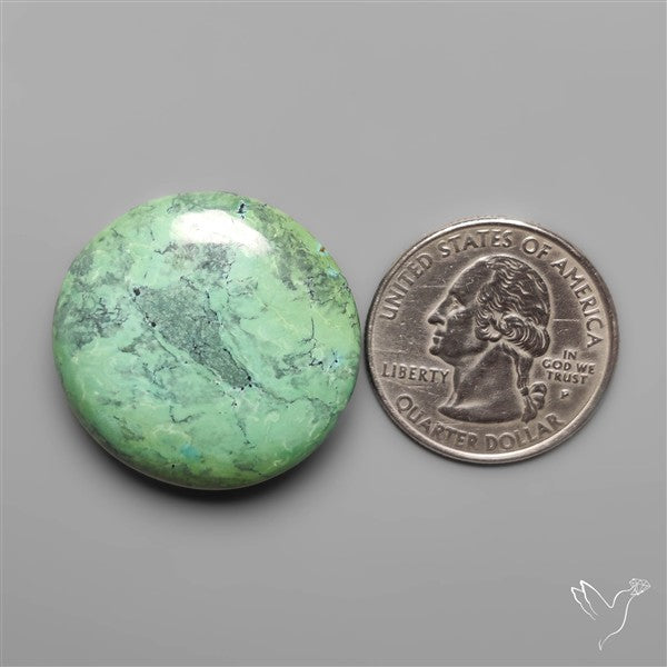 Rare Green Hubei Turquoise Round