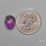 Raw Face Amethyst (Flat Back)