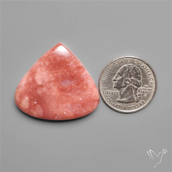 Deep Pink Large Peruvian Opal Cabochon