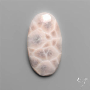 Indonesian Natrolite Cabochon (aka Pink Larimar)