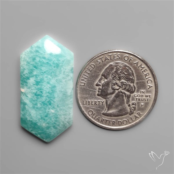 Flashy Peruvian Amazonite Cabochon