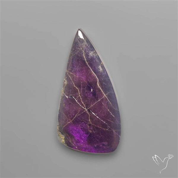 Purpurite Cabochon with Deep Purple Flash