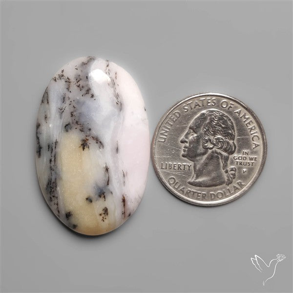 Peruvian Pink Dendritic Opal Cabochon