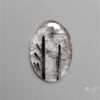 Black Tourmalinated Quartz Cabochon