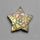 Golden Labradorite Mughal Carving Star