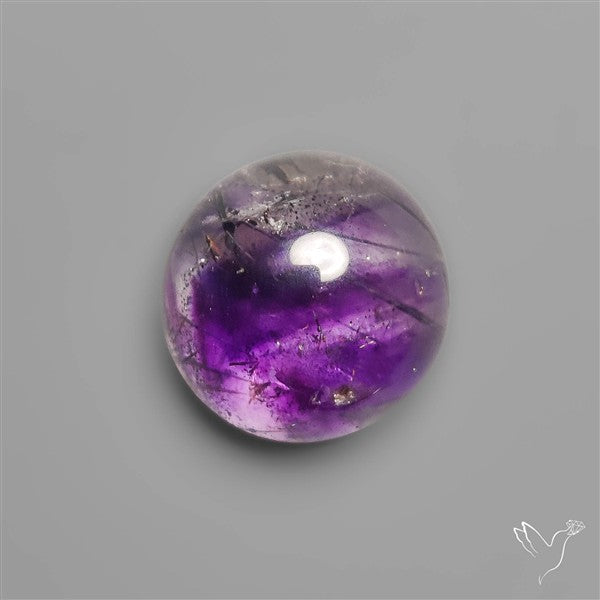 Gemmy Round Amethyst Cabochon
