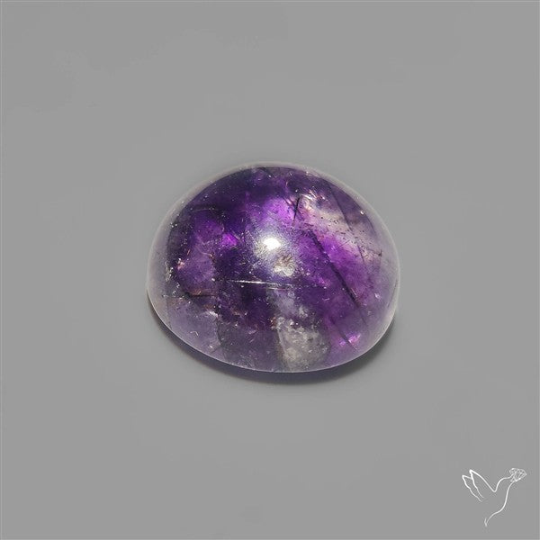 Gemmy Round Amethyst Cabochon