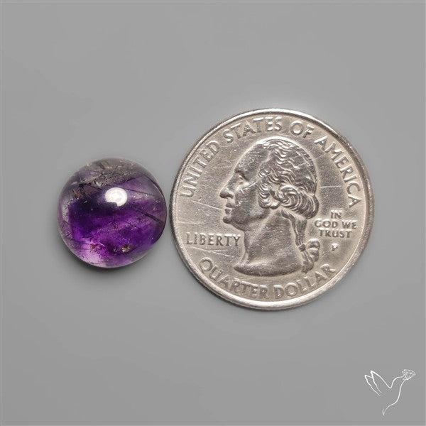 Gemmy Round Amethyst Cabochon