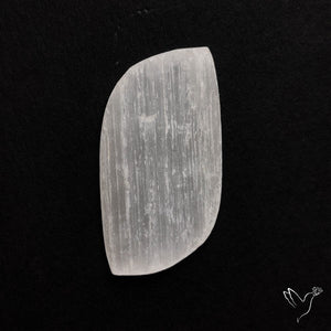 Raw Face Flashy Selenite Druzy