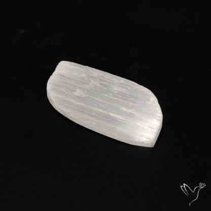 Raw Face Flashy Selenite Druzy