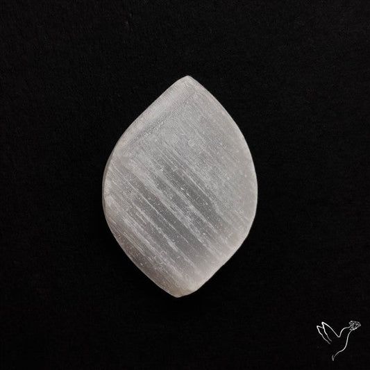 Raw Face Flashy Selenite Druzy