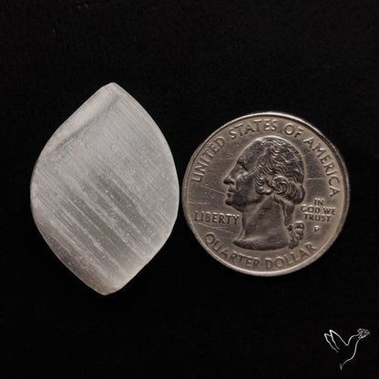 Raw Face Flashy Selenite Druzy