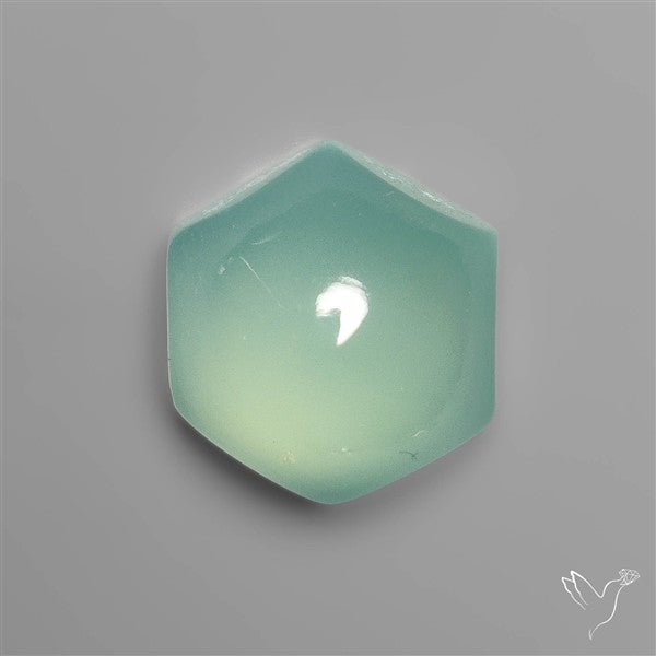 Aqua Chalcedony Hexagon
