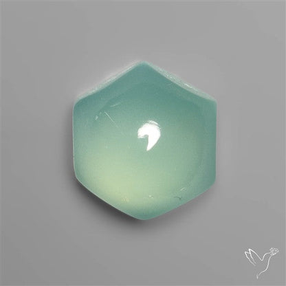 Aqua Chalcedony Hexagon