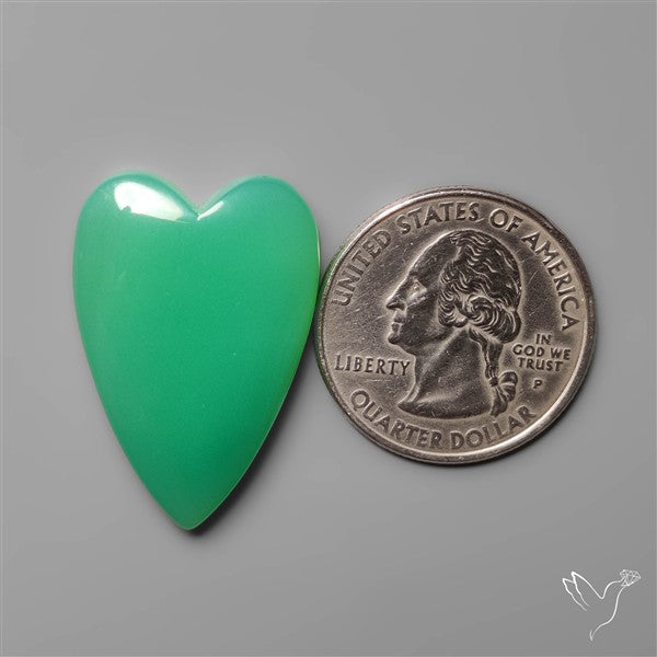 Gemmy Australian Chrysoprase Heart Carving