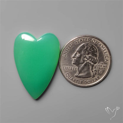 Gemmy Australian Chrysoprase Heart Carving