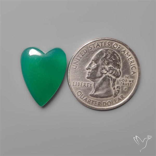 Zimbabwe Mtorolite Chalcedony Heart Carving