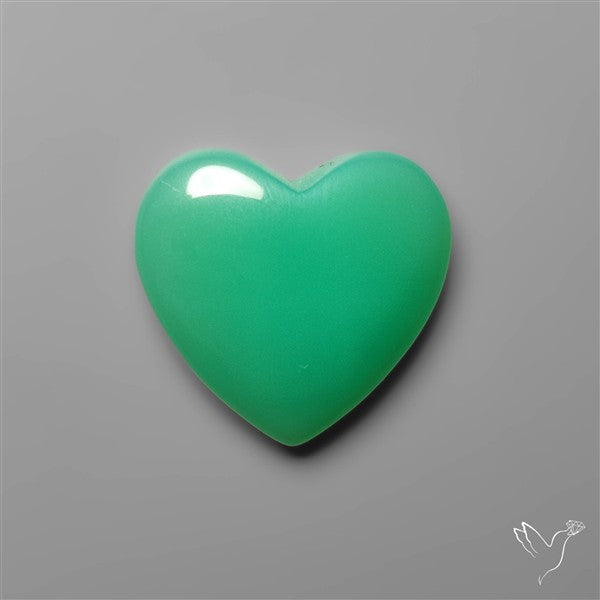 Gemmy Chrysoprase Heart Carving