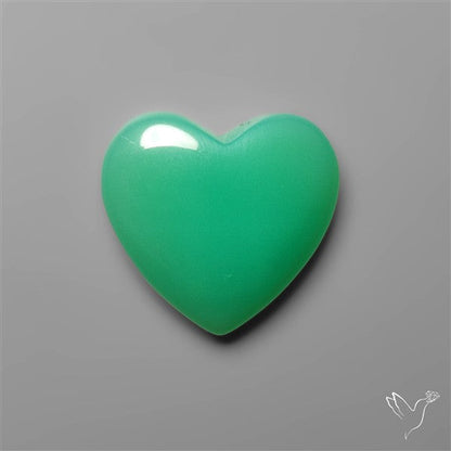 Gemmy Chrysoprase Heart Carving