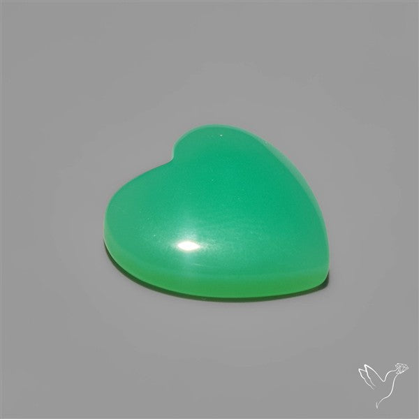 Gemmy Chrysoprase Heart Carving